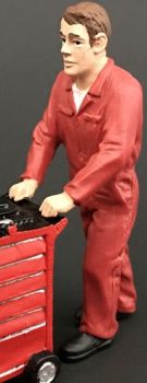 ADF32110 - Mechanic in red blouse