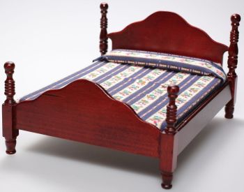 AKI0177 - Miniature dollhouse bed dimensions 17 x 13 cm