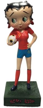 AKI0232 - Figurine Betty Boop soccer player team spanish