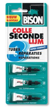 BIS0296 - 3 tubes of 0.80g Second LIJM Glue