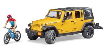 BRU2543 - JEEP Wrangler Rubicon with bike and cyclist