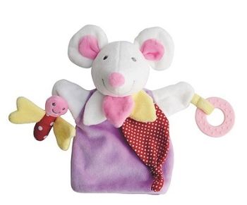 DC3005SOURIS - Puppet Mouse Violet 30 cm