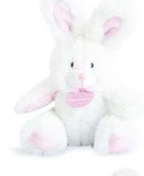 DC3106-ROSE - Rabbit Rattle - Pink