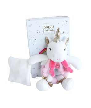 DC3310 - unicorn - Rattle with blanket