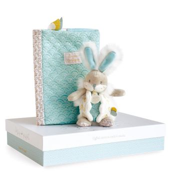 DC3499 - Almond sugar rabbit - Box protects health book with blanket