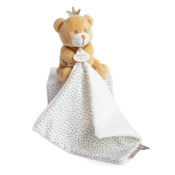 DC3515 - BEAR SMALL KING - puppet with blanket