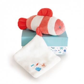 DC3655 - CUTE FISH with comforter - Coral - SOON AVAILABLE