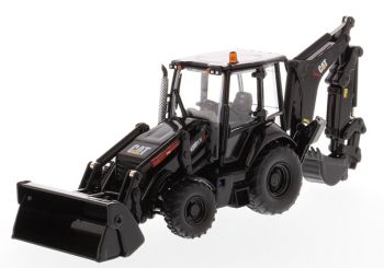 DCM85234 - CATERPILLAR 420F2 IT Black backhoe loader with conductor and metal box - COMING SOON