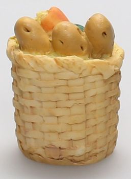 DELVIC075 - Miniature vegetable basket for dollhouse dimensions height 3 cm width 2cm