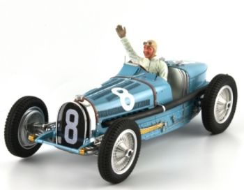 FLM-118002/8M - BUGATTI Type 59 #8 Monaco Grand prix 1934 Blue