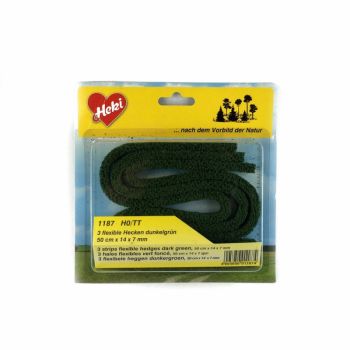 HEK1187 - 3 strips flexible hedges dark green 50 cm dimensions 14x7mm