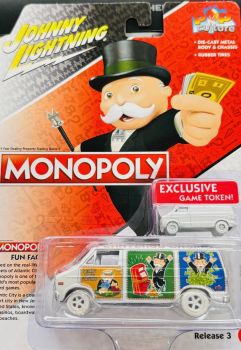 JLPC008-D-BLANC - DODGE Van 1976 White - MONOPOLY - from the POP CULTURE 2022 series in blister pack