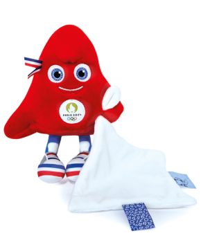 JO2421 - Soft toy with cuddly toy mascot of the Paris 2024 Olympic Games - 22cm