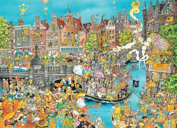 KING5132 - Queen's Day Amsterdam 1000 Piece Jigsaw Puzzle