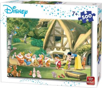 KING55916 - 500 Piece Puzzle Snow White and the 7 Dwarfs