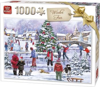 KING55935 - Jigsaw Puzzle 1000 Pieces Winter Fun