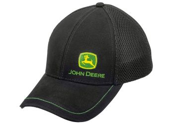 MCL201915011 - Black JOHN DEERE logo mesh cap