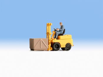 NOC16770 - Yellow fork-lift with driver