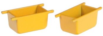 NZG506/14 - ACCESSORIES cement box yellow dimensions 1,5 cm, largeur 1cm, hauteur 0,8 cm