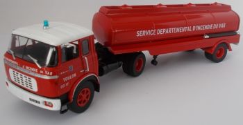 ODE066 - BERLIET TR12 4x2 firefighter CCGC SDIS 83 Toulon Var departmental fire service with water tank