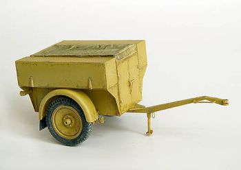 PLS256 - Kit of german trailer SD AH 54 model reduced not paint and not build for diorama