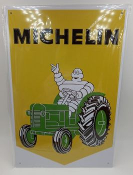 MAGPB208 - MICHELIN metal plate with tractor - 20x30 cm