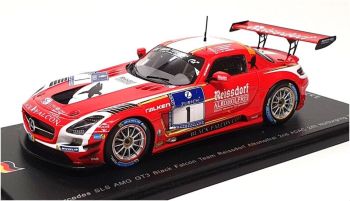 SPASG129 - MERCEDES SLS AMG GT3 Black Falcon #1 2nd ADAC 24h Nurburgring 2014 J.Bleekemolen/ A.Simonsen/ C.Menzel/ L.D.Arnold - Limited to 750 copies.