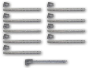 UM154 - Deluxe gray turnbuckles x10 for UM150 and UM151 pairing